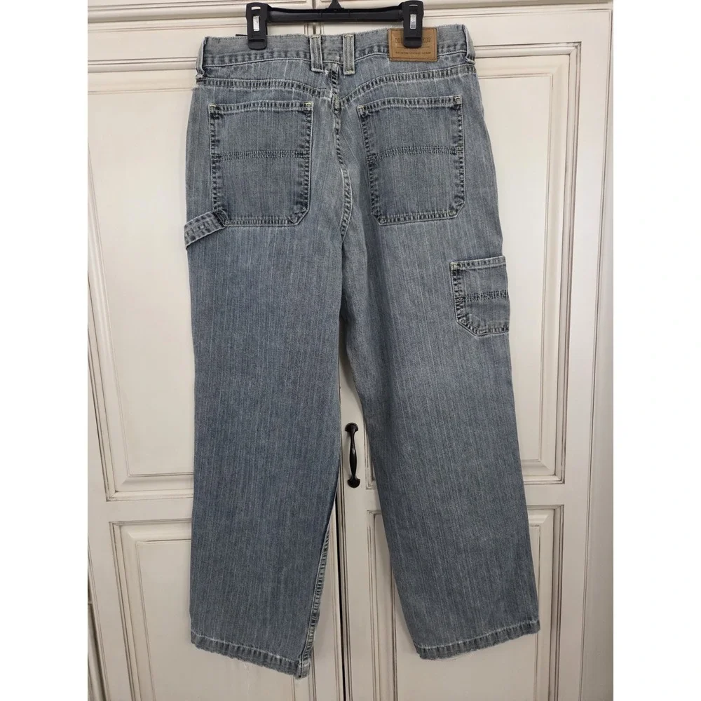 Vtg Tommy Hilfiger Baggy Carpenter Jeans Men's 32x29 Grunge‎ 90s Y2k Distressed